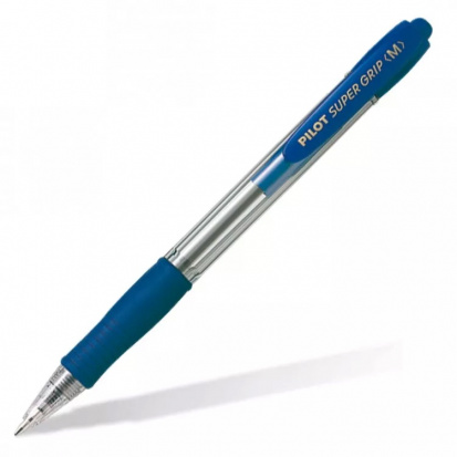Ручка шариковая "Super Grip" синяя 0.4мм